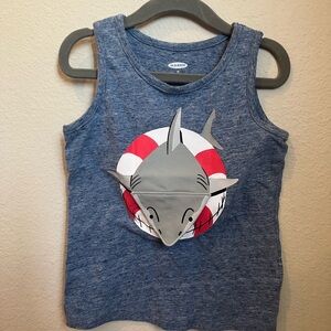 Old Navy Kids Blue Shark Tank Top